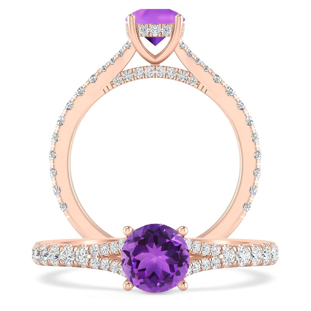 Rose Gold - Amethyst