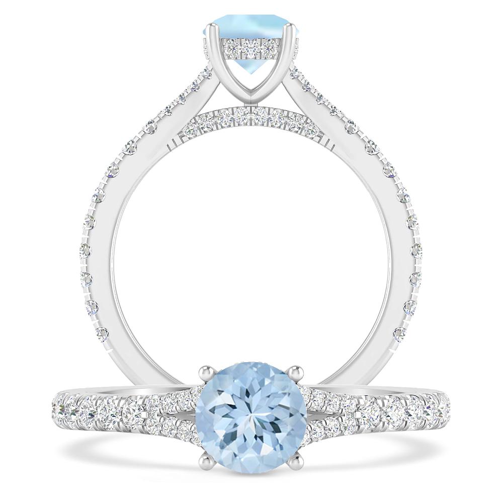 White Gold - Aquamarine