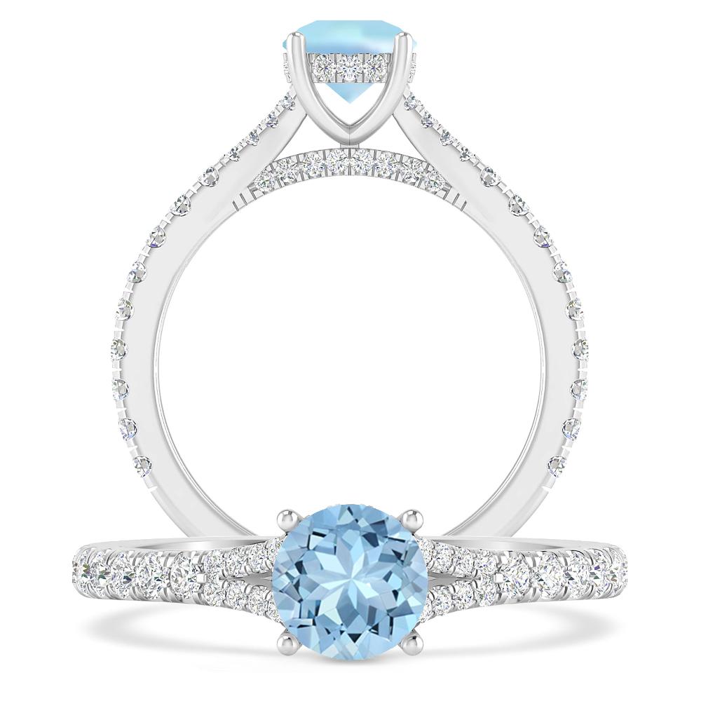 White Gold - Aquamarine