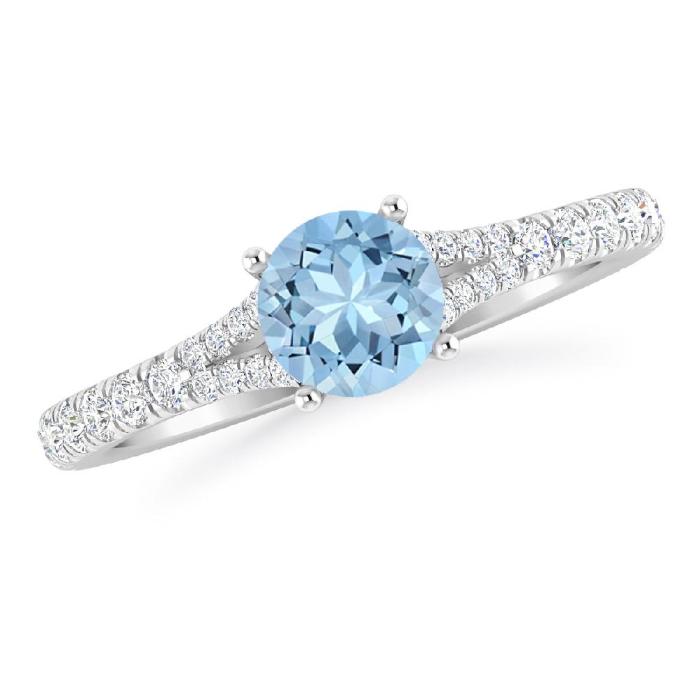 White Gold - Aquamarine