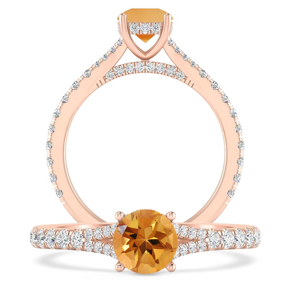 Rose Gold - Citrine