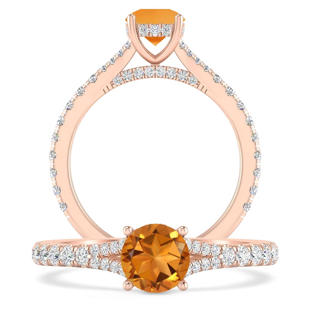 Rose Gold - Citrine