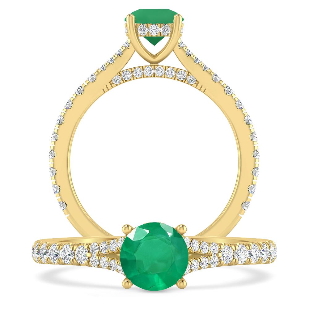 Yellow Gold - Emerald