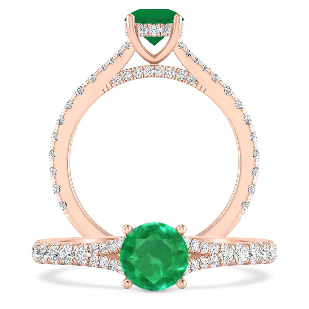 Rose Gold - Emerald