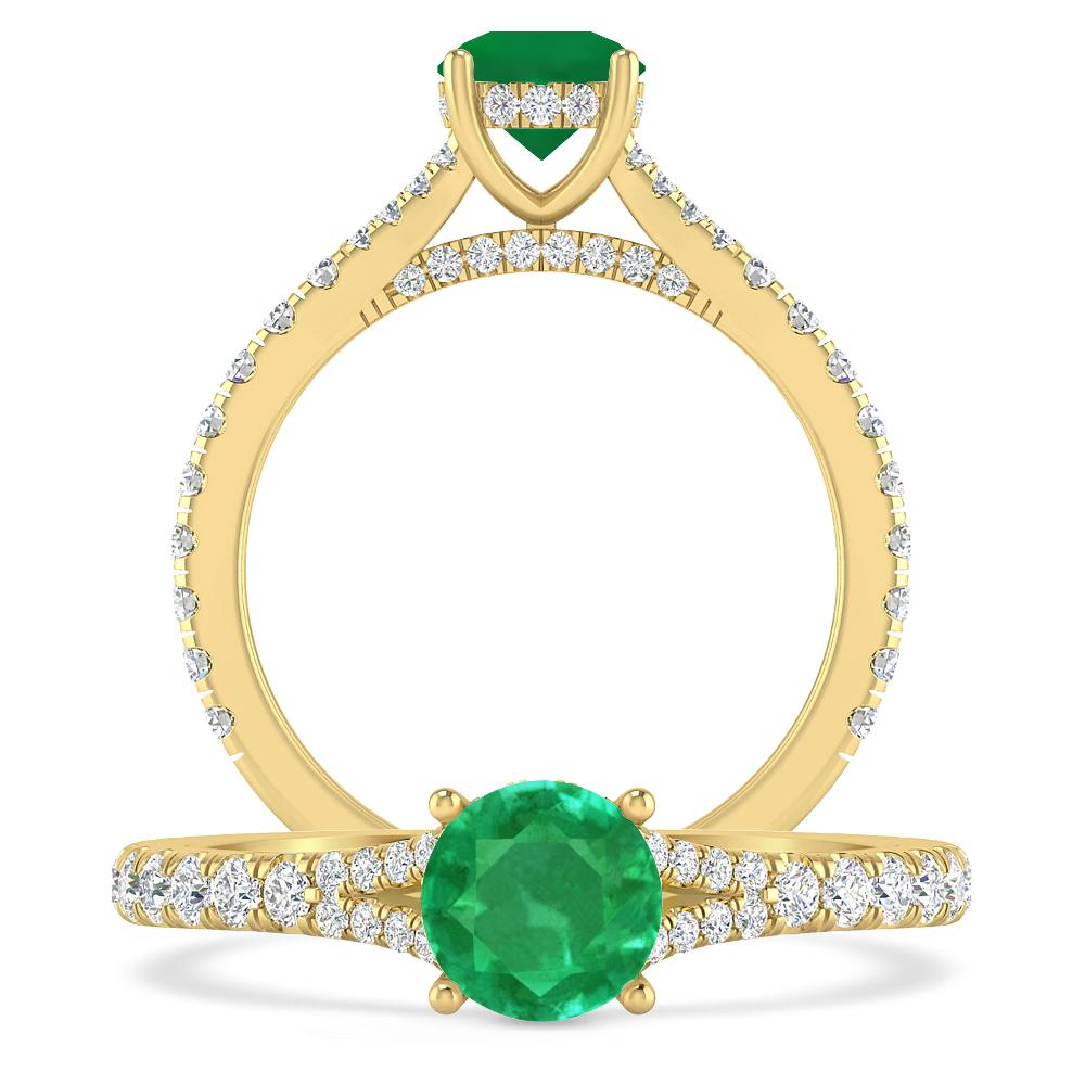 Yellow Gold - Emerald