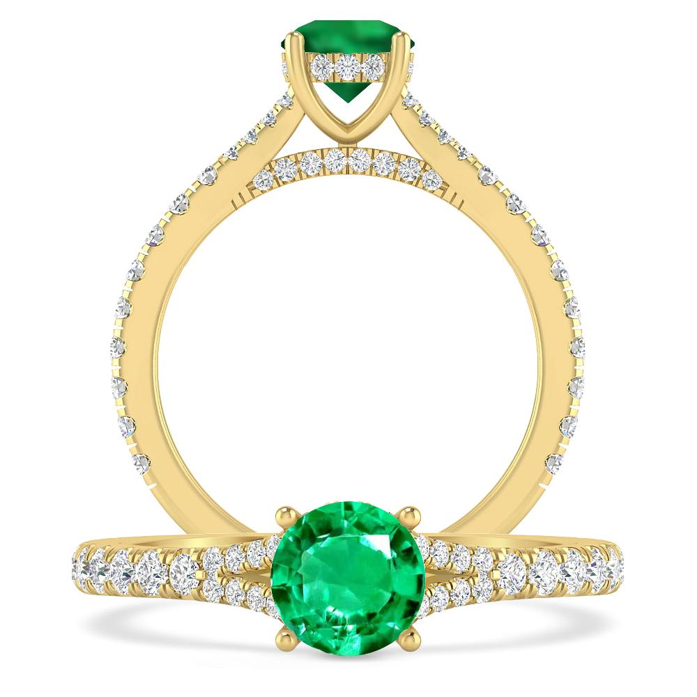 Yellow Gold - Emerald