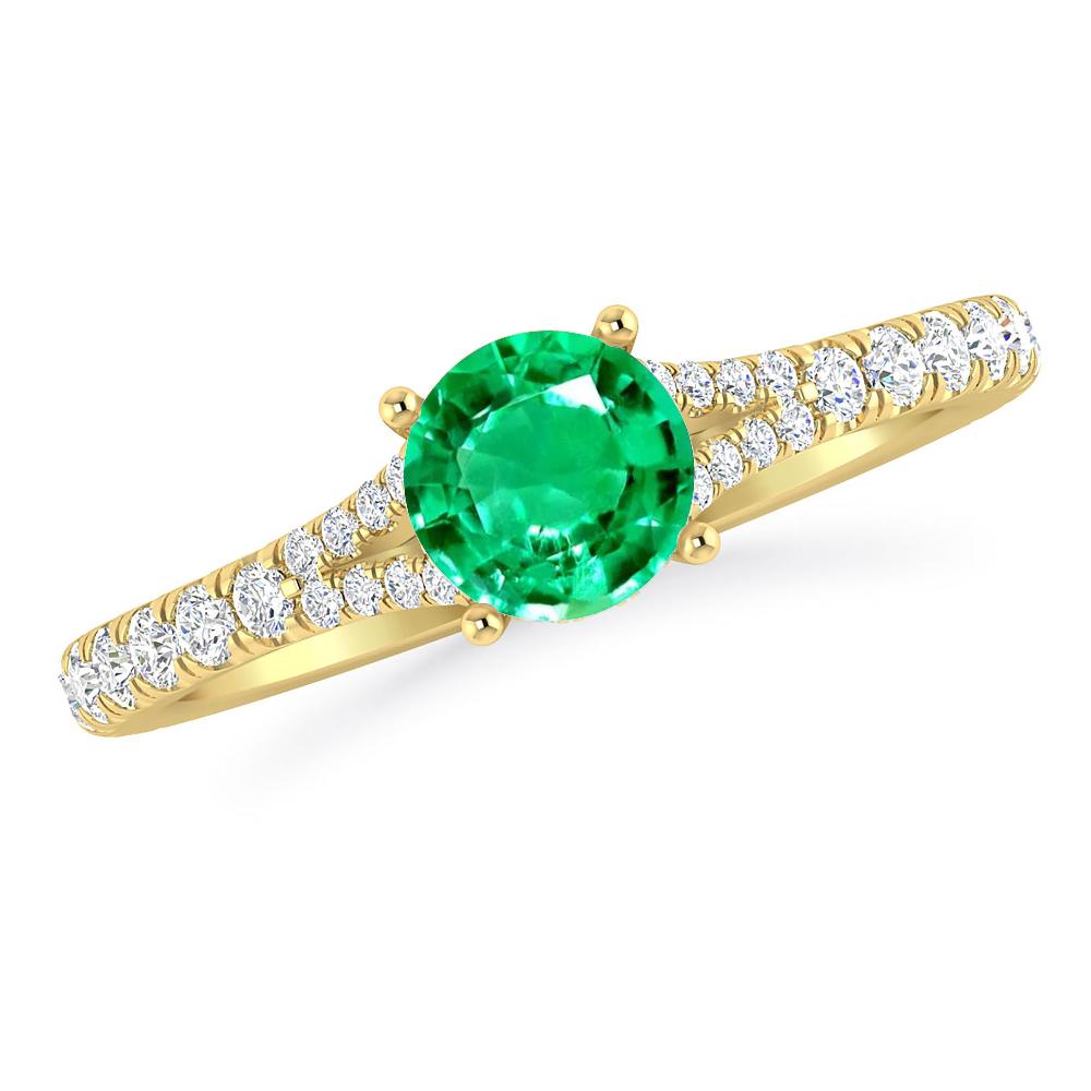 Yellow Gold - Emerald