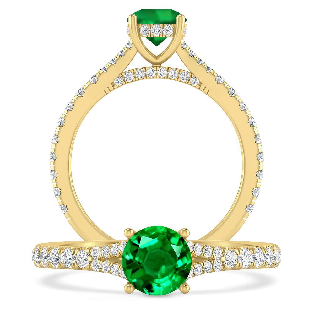 Yellow Gold - Emerald