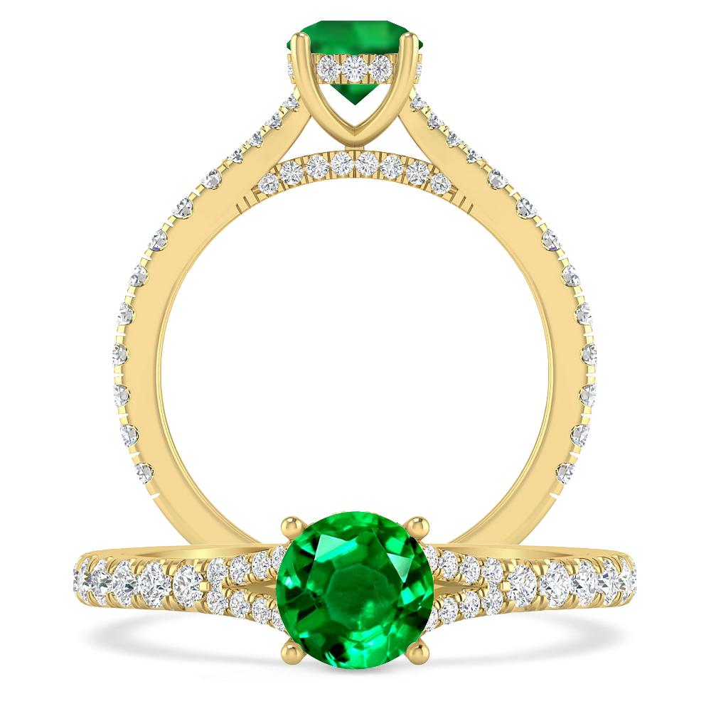 Yellow Gold - Emerald