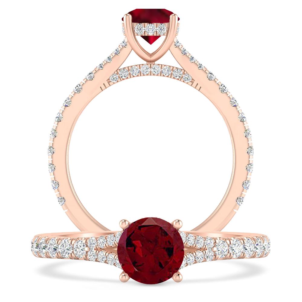 Rose Gold - Garnet