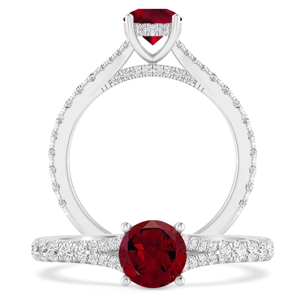 White Gold - Garnet
