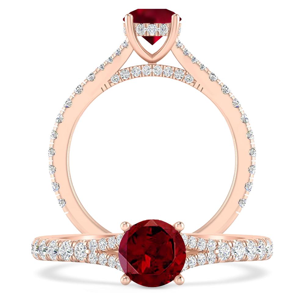 Rose Gold - Garnet