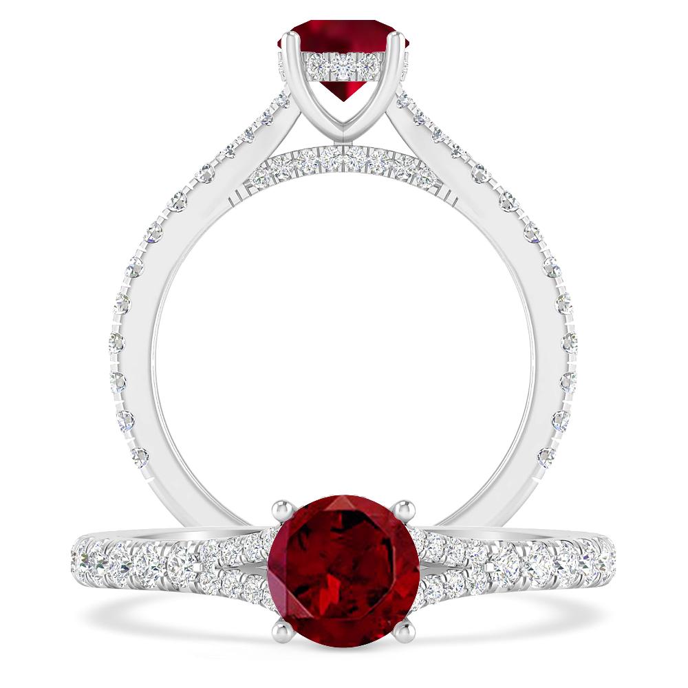 White Gold - Garnet