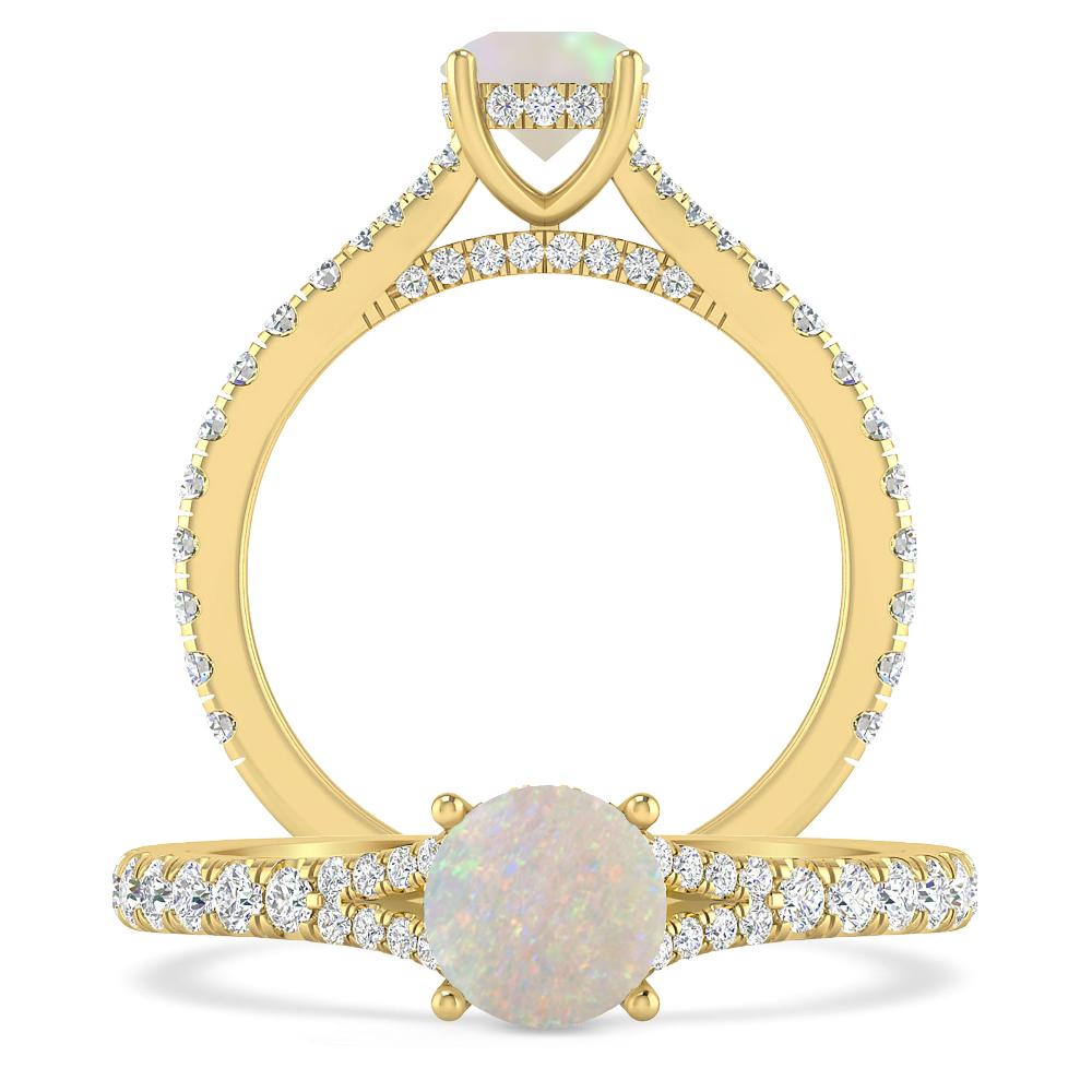 Yellow Gold - Opal