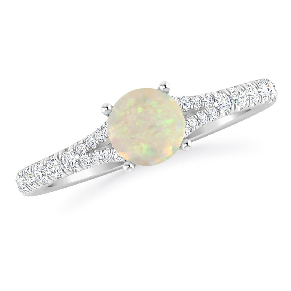 White Gold - Opal