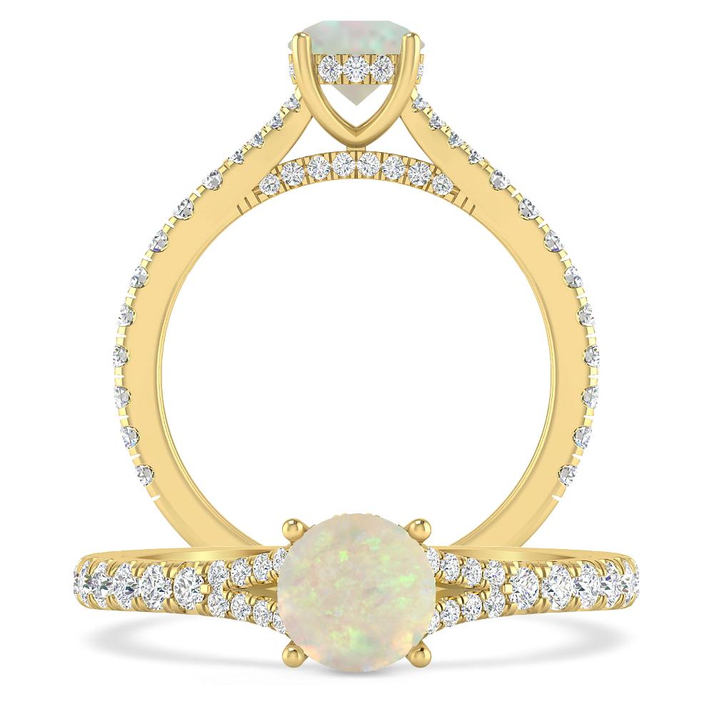Yellow Gold - Opal