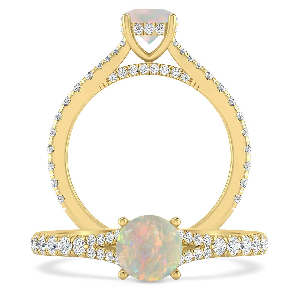 Yellow Gold - Opal