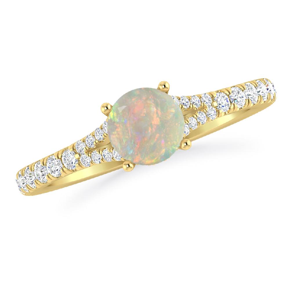 Yellow Gold - Opal