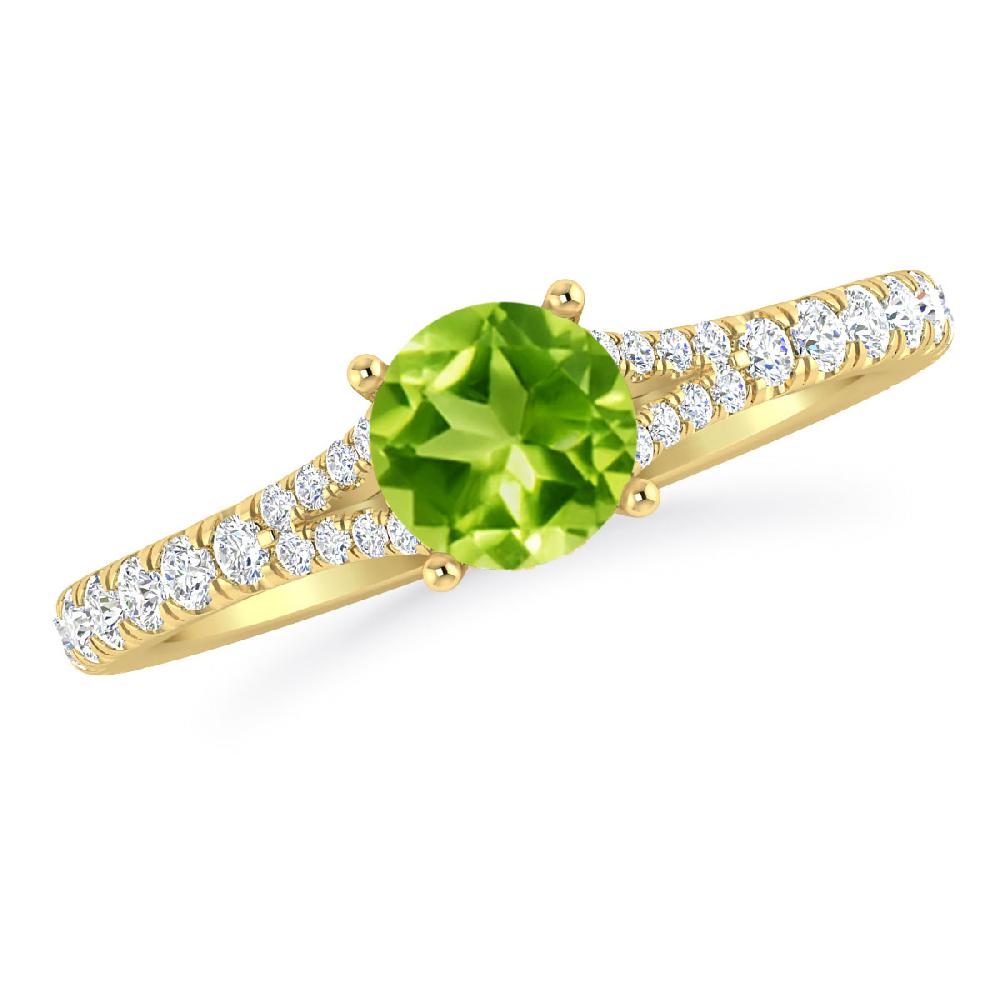 Yellow Gold - Peridot