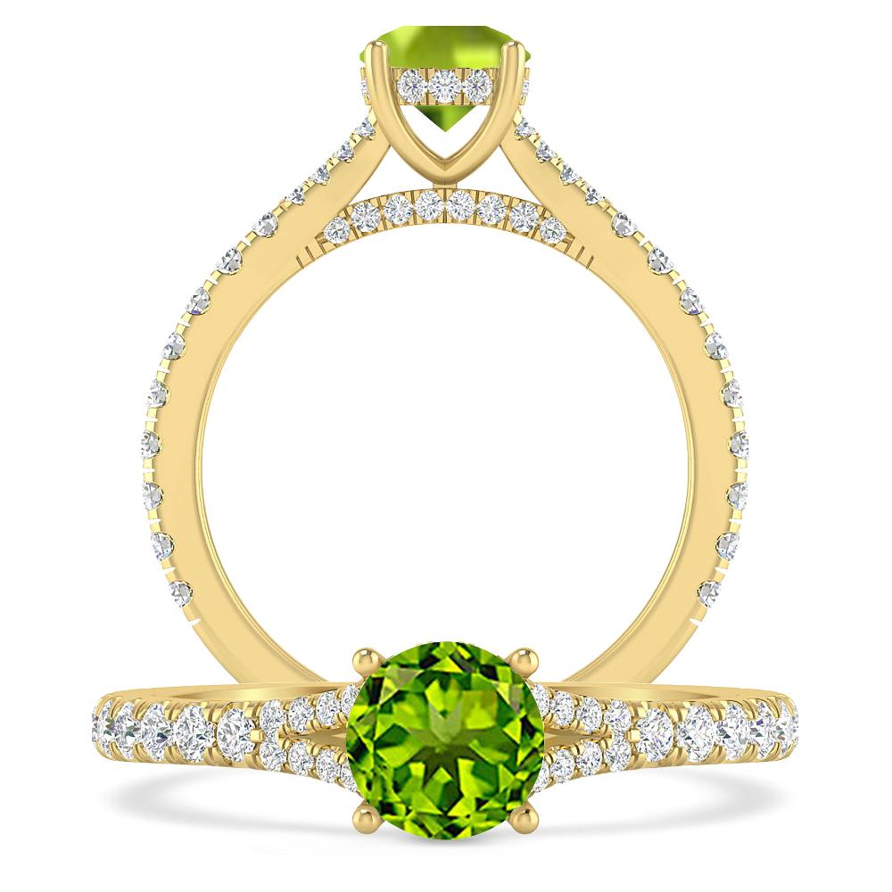 Yellow Gold - Peridot