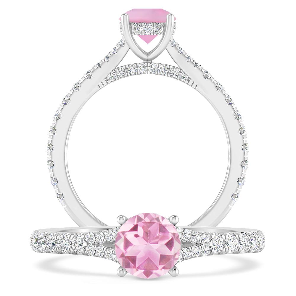 White Gold - Pink Tourmaline