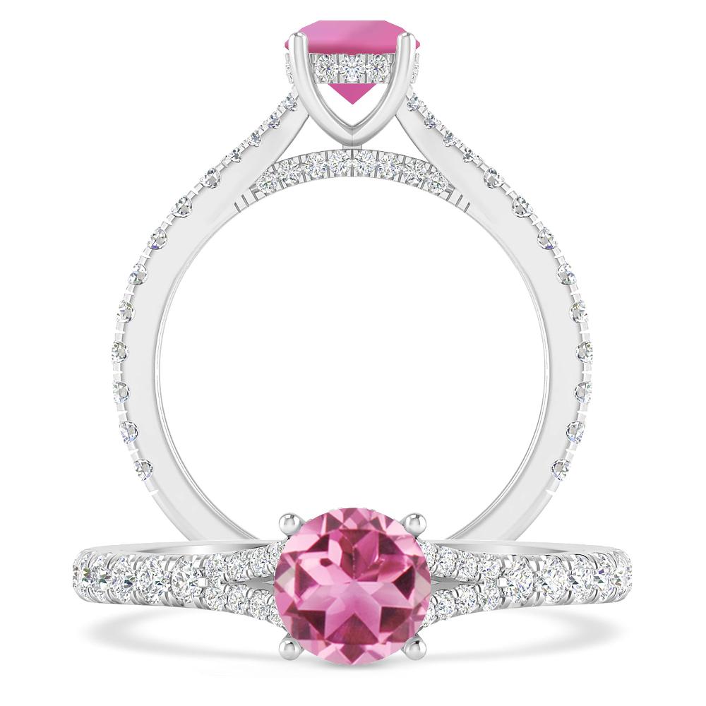 White Gold - Pink Tourmaline