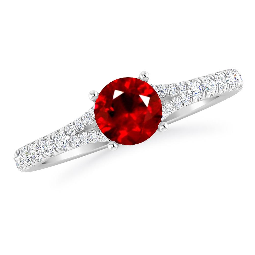 White Gold - Ruby