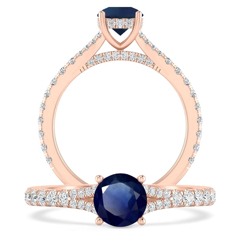 Rose Gold - Sapphire