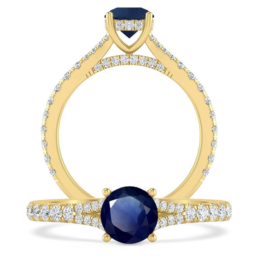Yellow Gold - Sapphire