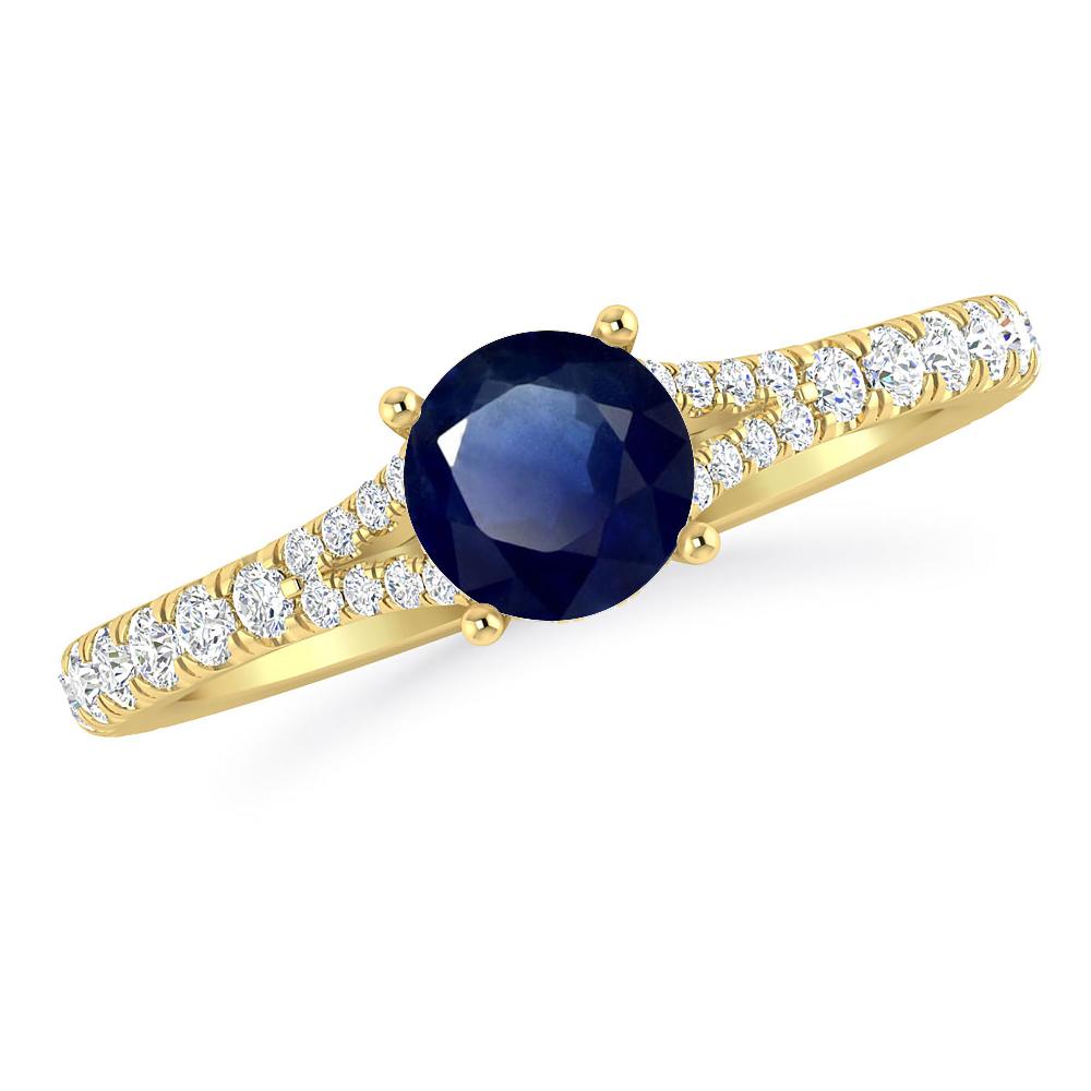 Yellow Gold - Sapphire