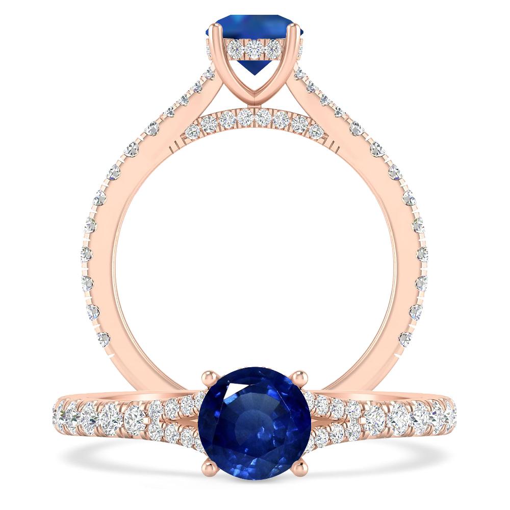 Rose Gold - Sapphire