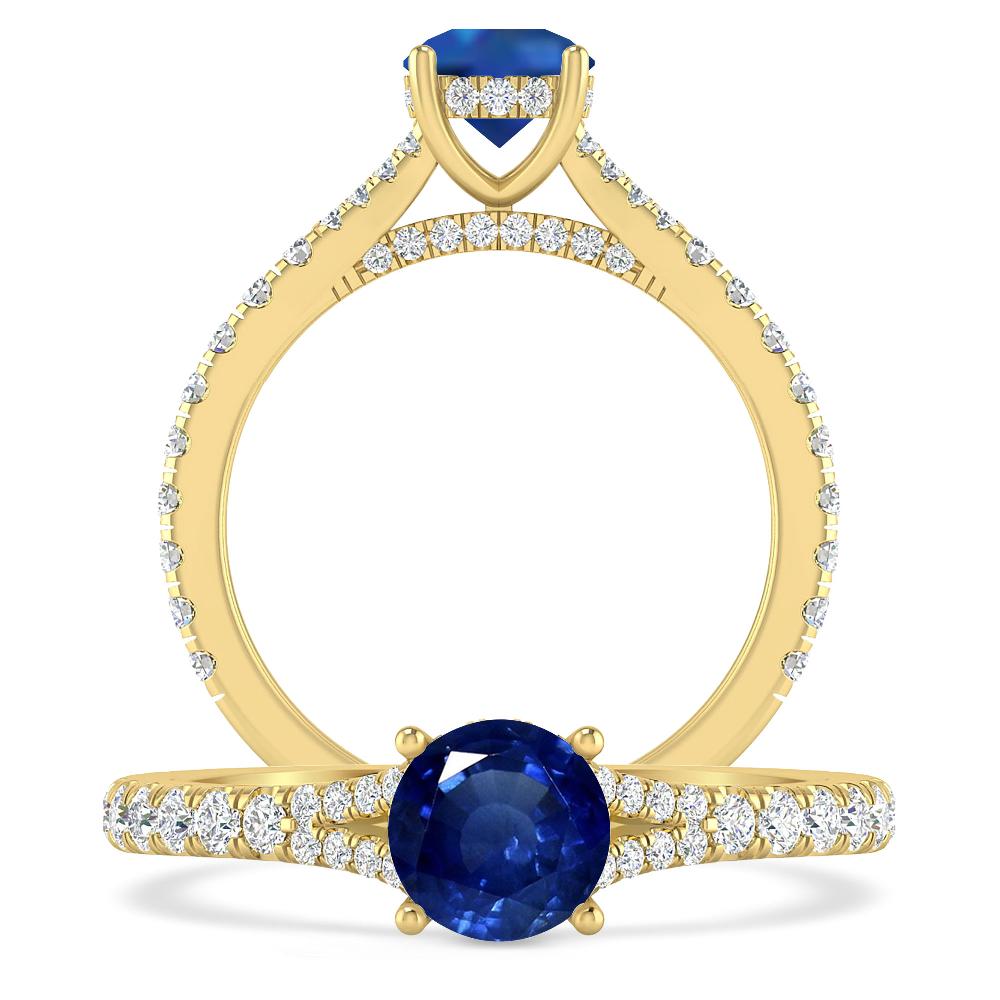Yellow Gold - Sapphire