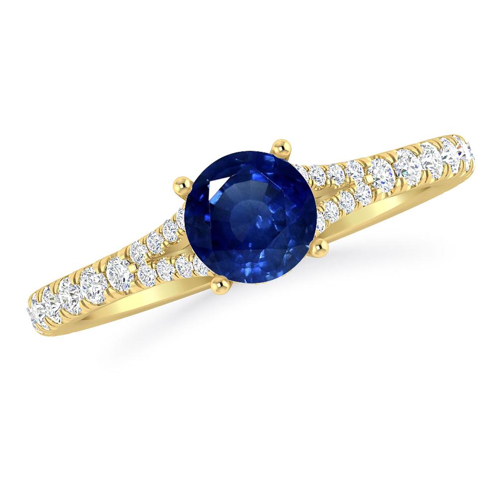 Yellow Gold - Sapphire