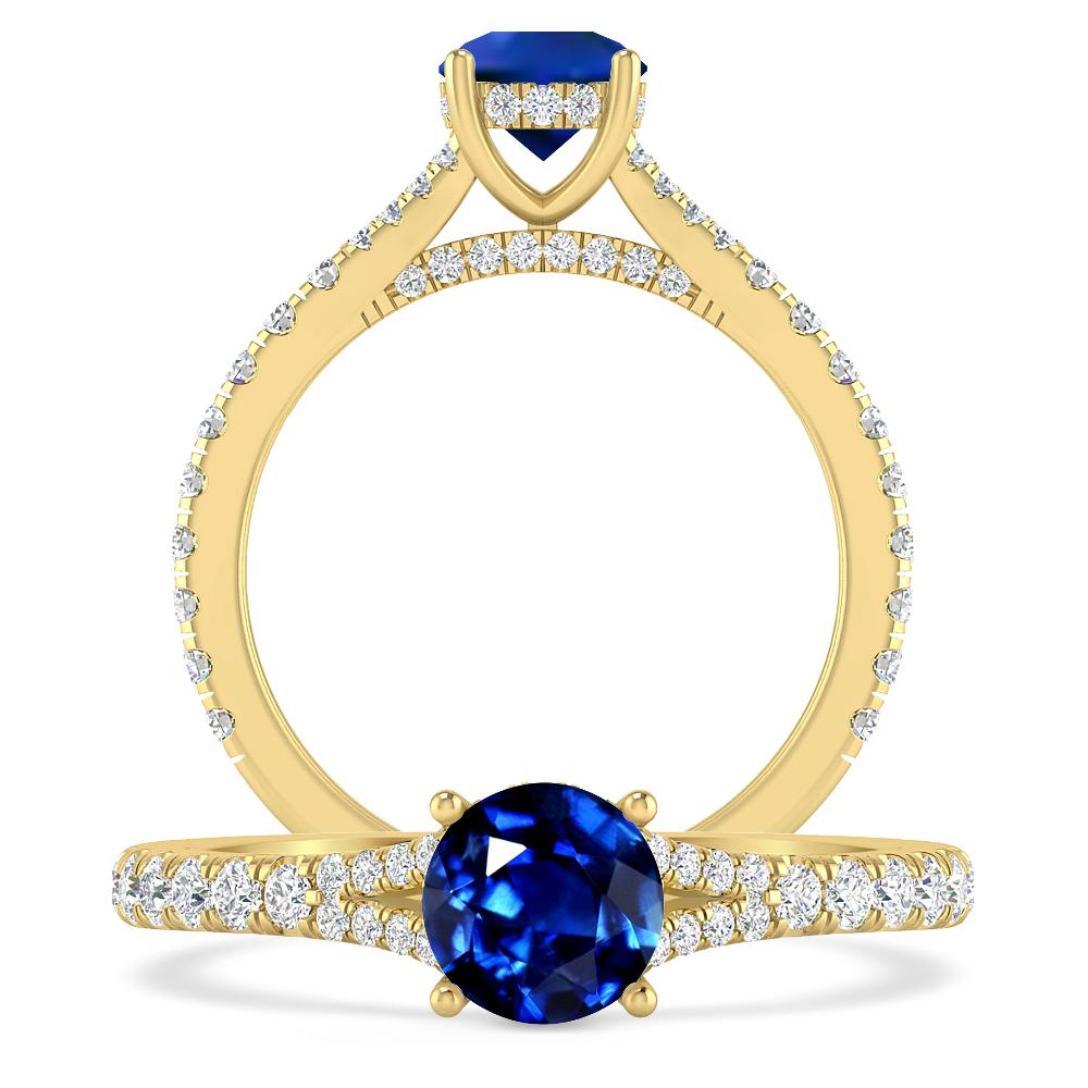 Yellow Gold - Sapphire