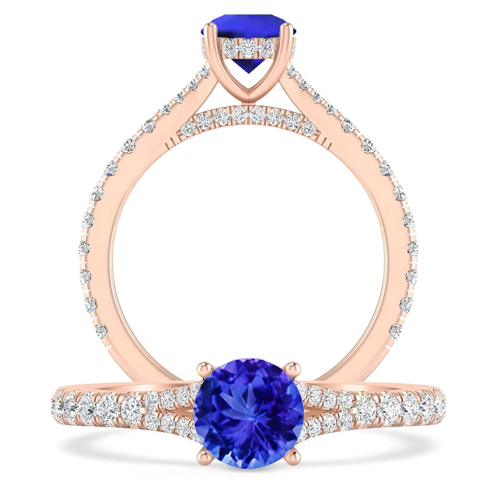 Rose Gold - Tanzanite