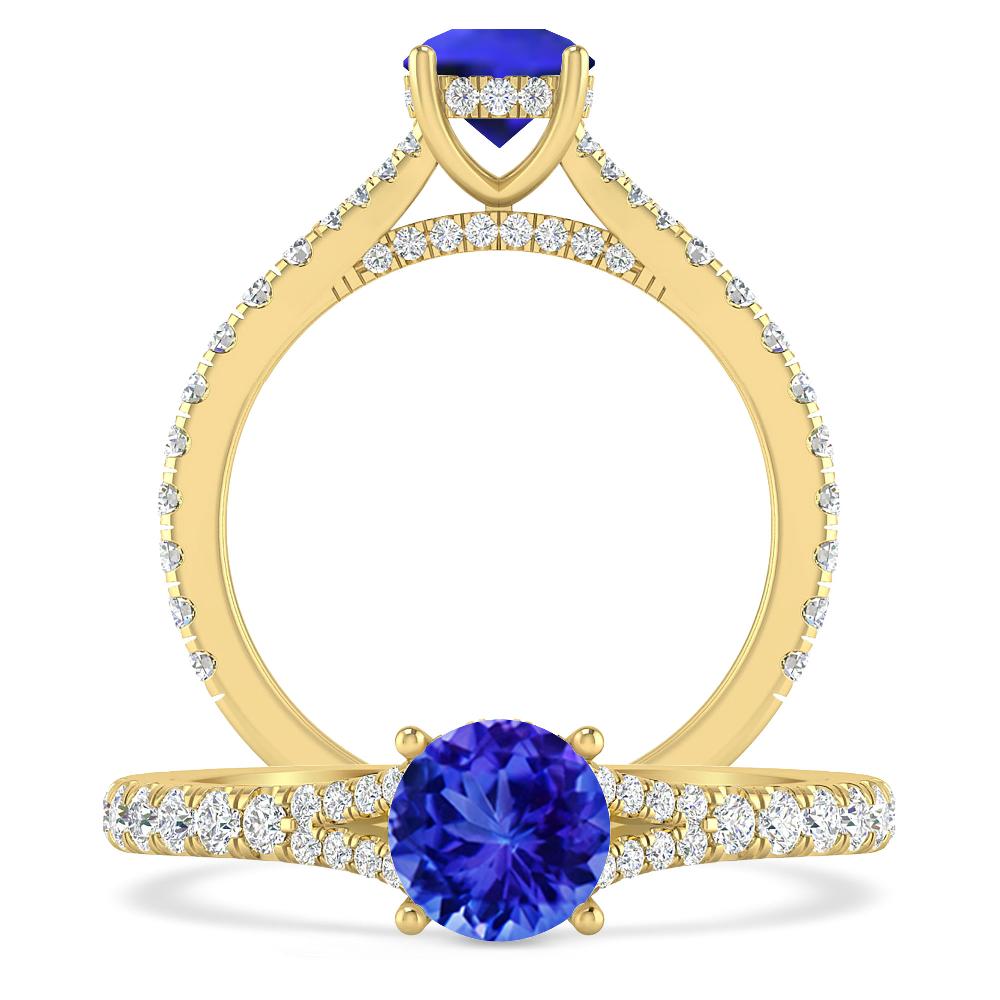 Yellow Gold - Tanzanite