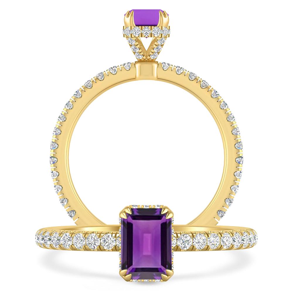 Yellow Gold - Amethyst