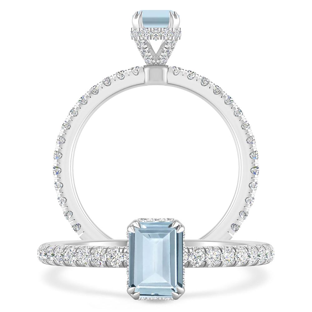 White Gold - Aquamarine