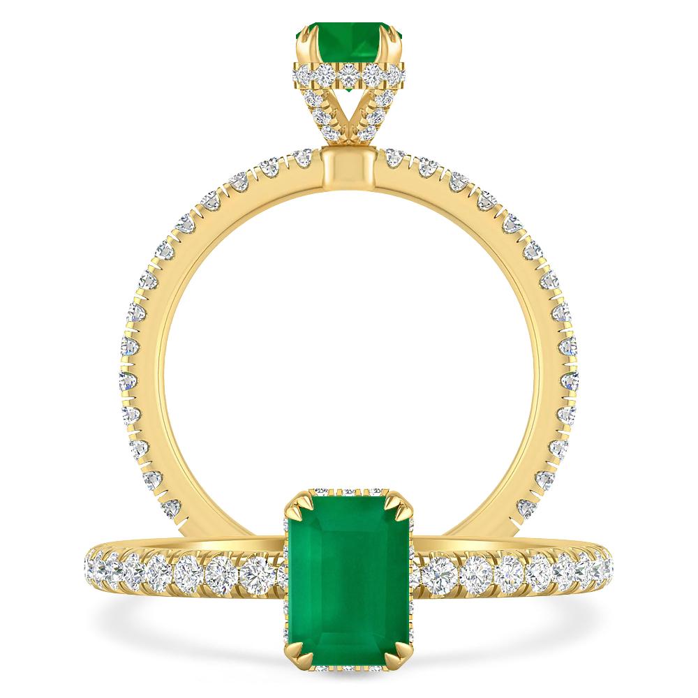 Yellow Gold - Emerald