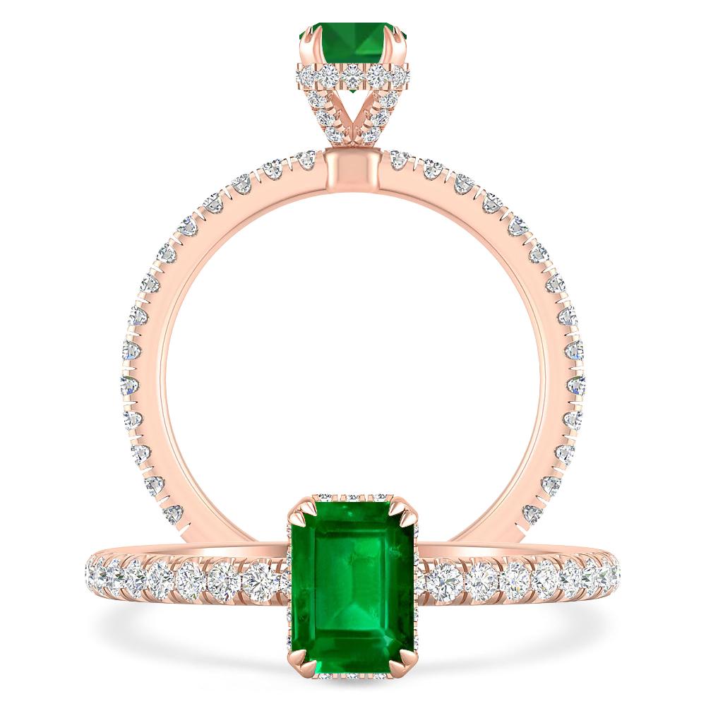Rose Gold - Emerald