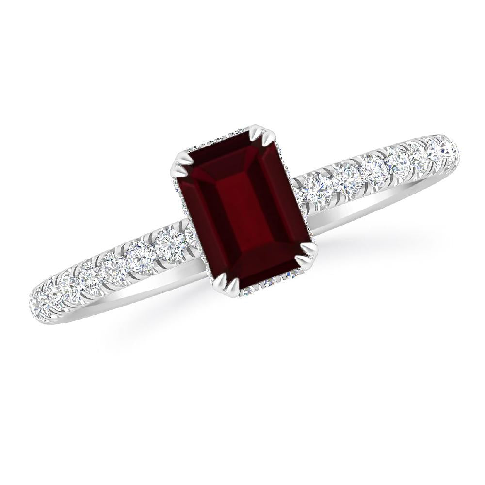 White Gold - Garnet