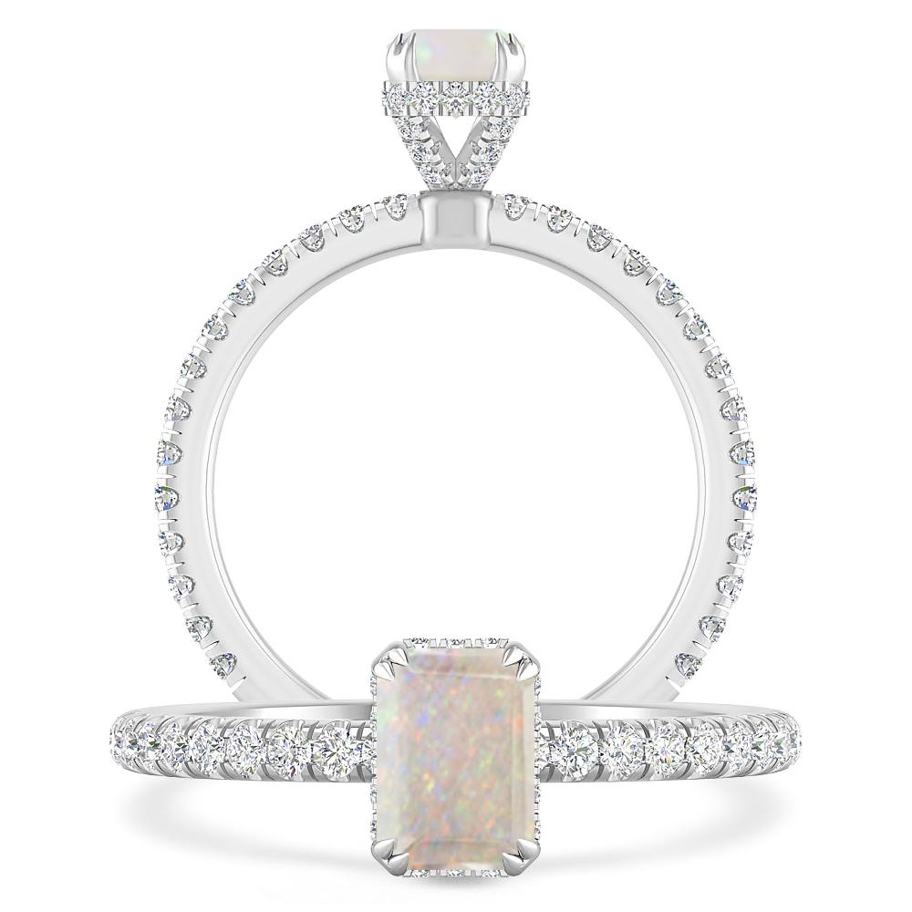 White Gold - Opal