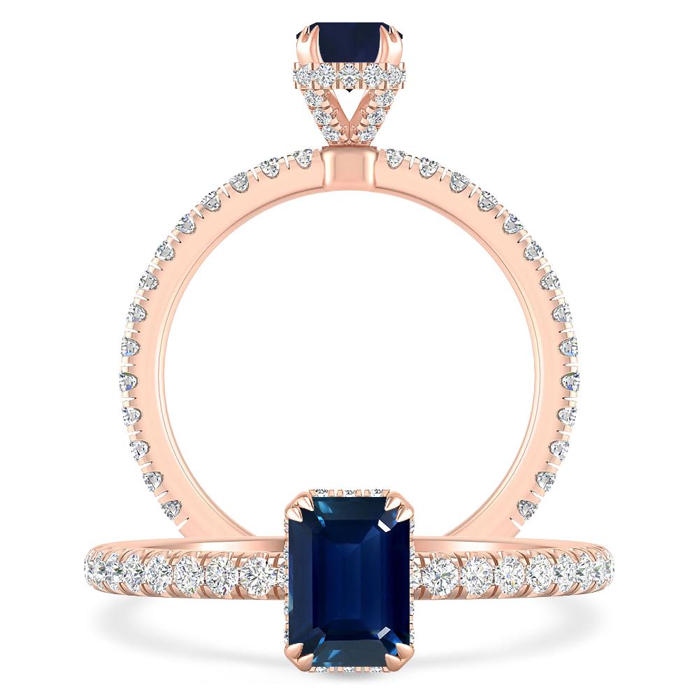 Rose Gold - Sapphire