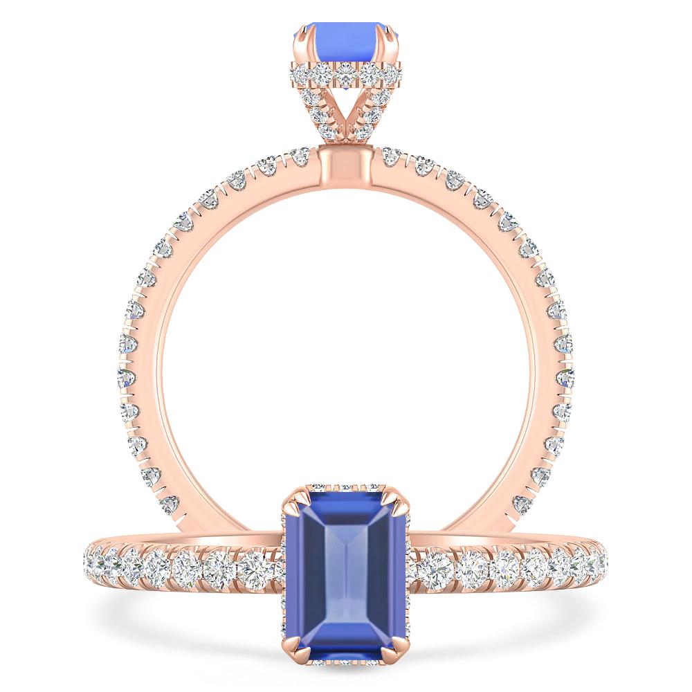 Rose Gold - Tanzanite