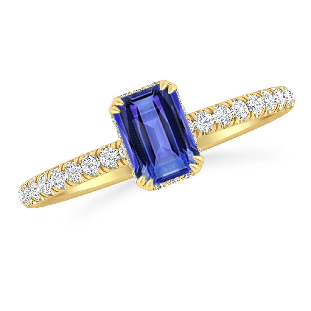 Yellow Gold - Tanzanite