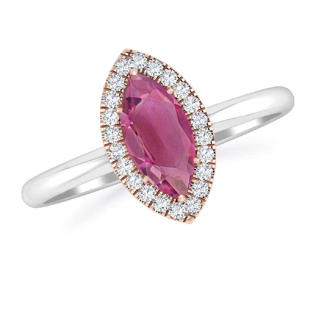 White Gold - Pink Tourmaline