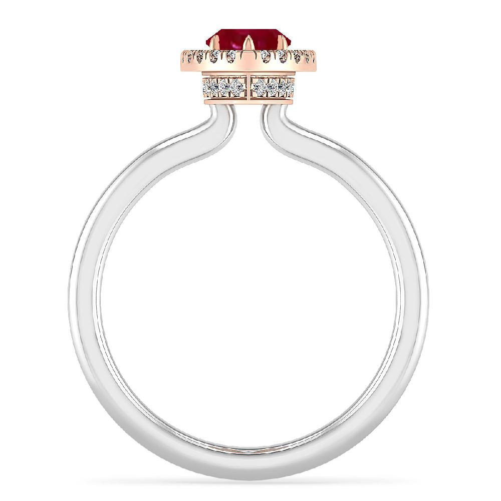White Gold - Ruby