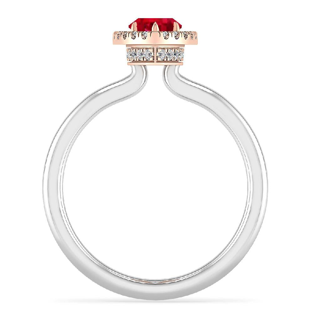 White Gold - Ruby