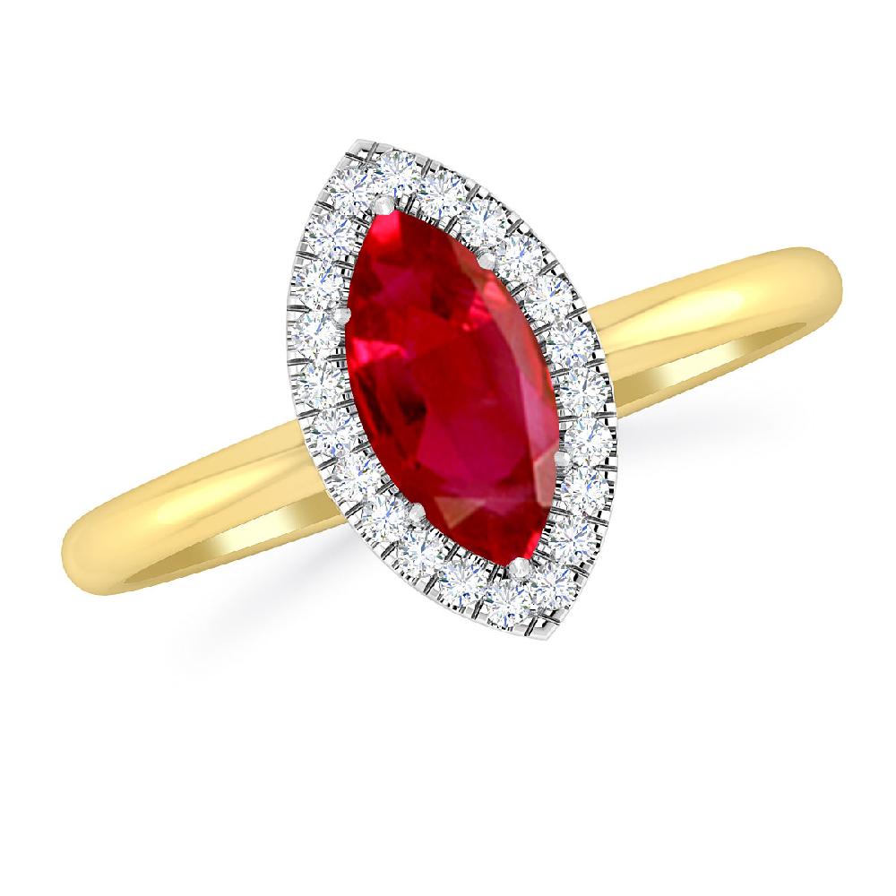 Yellow Gold - Ruby