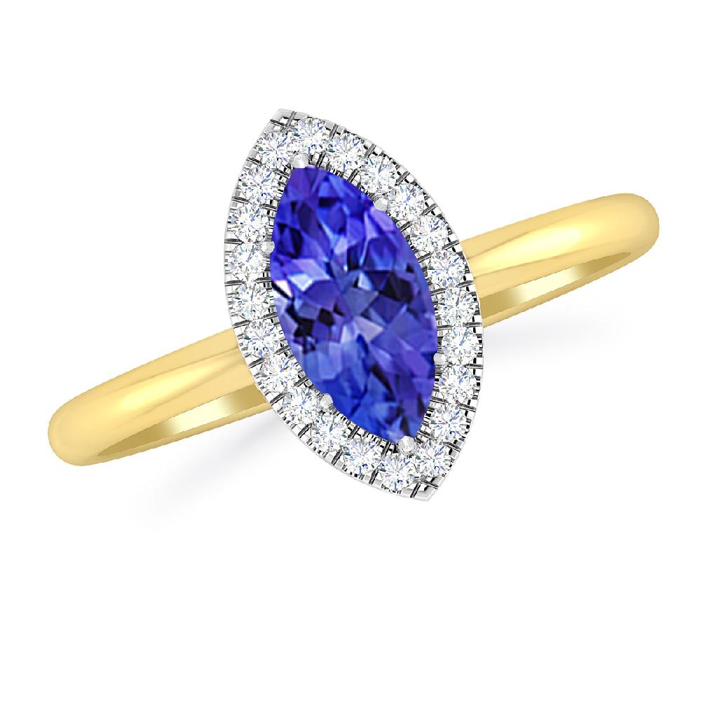 Yellow Gold - Tanzanite